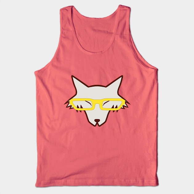 Wolf In Glasses Tank Top by AislingKiera